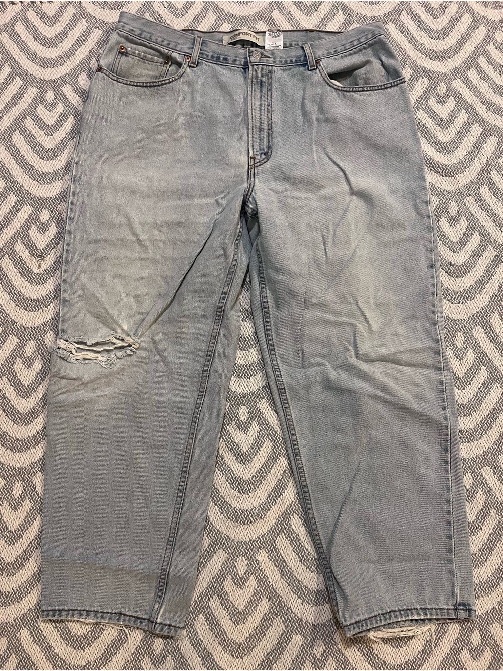 LEVI’S Men’s Vintage 560 Comfort Loose Fit Light Wash Blue Denim Jeans 40